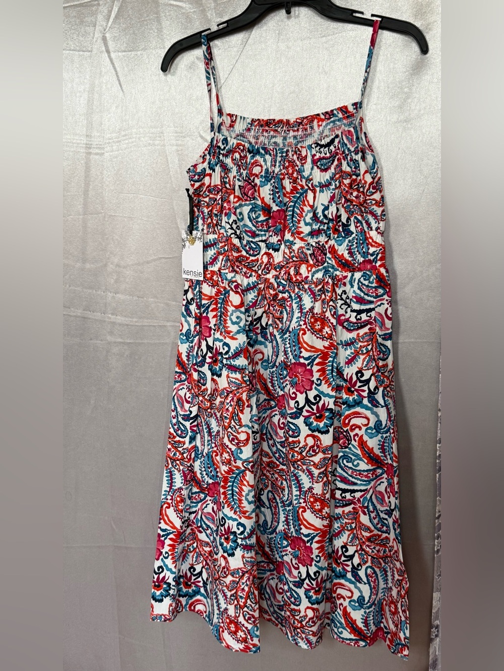 Floral Paisley Tiered Summer Skirt - Multicolor - Picture 3 of 4